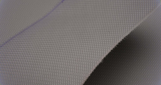 Bottom view of PVC conveyor belt showing white fabric surface, 2.2mm thickness.