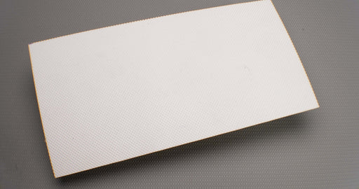 Top view of PVC conveyor belt showing white negative pyramide surface, 2.20mm thickness.