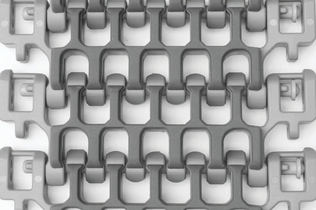 Intralox Series 2400 Radius Friction Top Mold to Width with Load-Sharing™ Edge