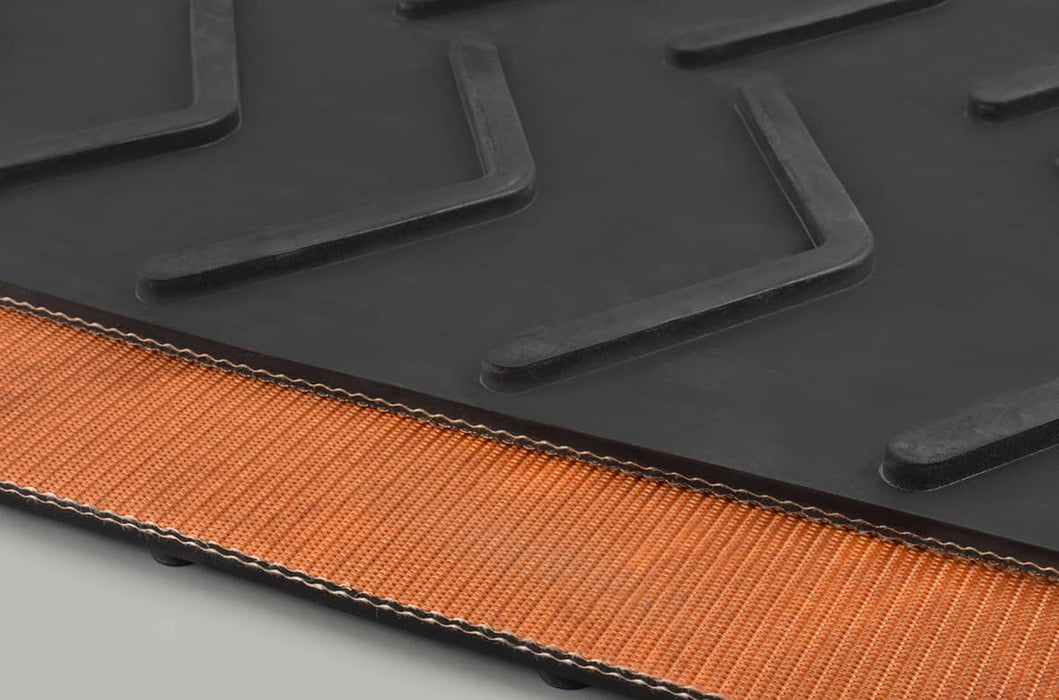 2 Ply 220 Black 1/8in x Bare Cleat Top MOR