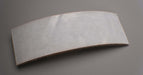 Top view of leather conveyor belt with grey color, 3 layers, 5.6mm thickness