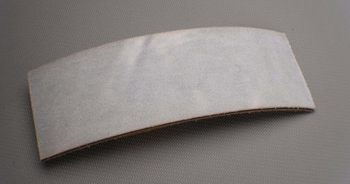 Top view of leather conveyor belt with grey color, 3 layers, 5.6mm thickness