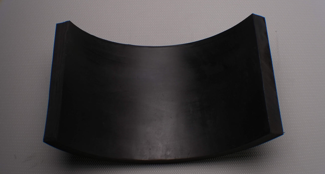  Alternate back side view of MOR rubber conveyor belt with 3/4 inch thickness, black color, top and bottom rubber.