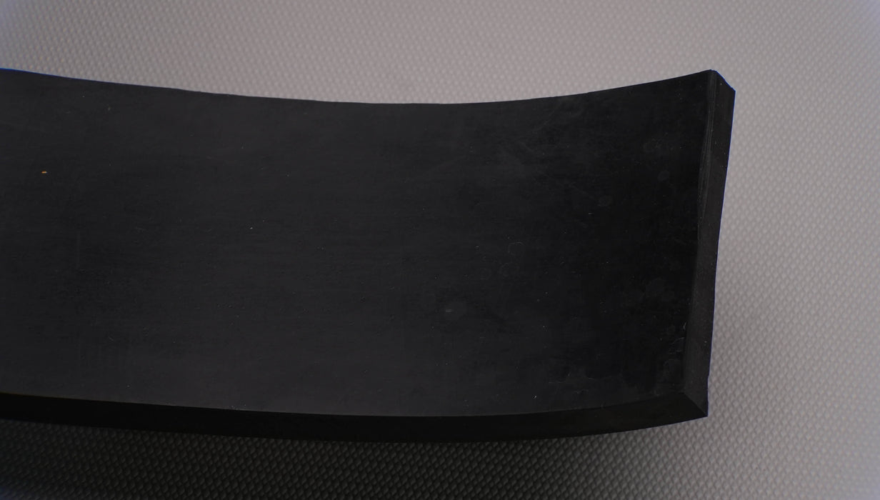 Another back side view of MOR rubber conveyor belt with 1/2 inch thickness, black color, top and bottom rubber.