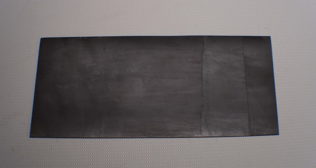 Back side view of MOR rubber conveyor belt with 1/16 inch thickness, black color, top and bottom rubber.