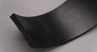 MOR rubber conveyor belt showing both black top and black bottom, 1/16" thickness.