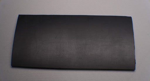  Front side view of MOR rubber conveyor belt with 3/8 inch thickness, black color, top and bottom rubber.