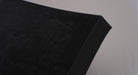  Front side view of MOR rubber conveyor belt with 1 inch thickness, black color, top and bottom rubber, showing zoomed-in thickness and materials.