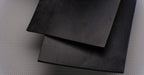  Alternate front and back side views of MOR rubber conveyor belt with 1/8 inch thickness, black color, top and bottom rubber.