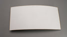 Bottom view of natural conveyor belt with friction side in white, 0.25 inch thickness.