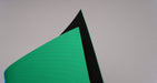 PU belt with green polyester top and black TPU bottom, 0.5mm thickness.