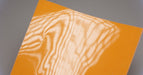 Glossy amber top view of PU conveyor belt with 0.75mm thickness