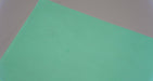 Bottom view of PU conveyor belt showing green impregnated surface, 0.40mm thickness