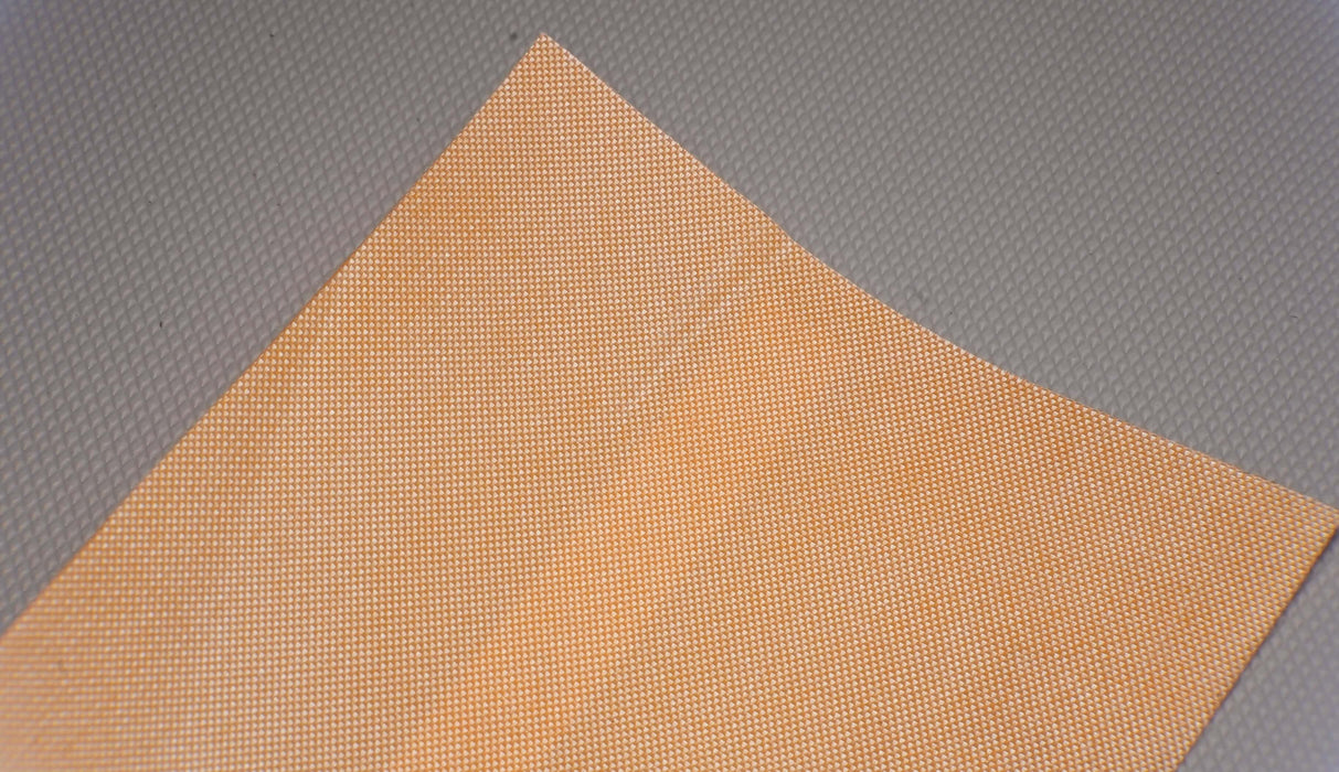 Back view of PU conveyor belt showing transparent bottom and 0.75mm thickness