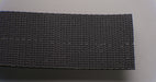 Back view of PVC conveyor belt with black fabric bottom, 4.5mm thickness, made from interwoven fabric with 28nm strength.