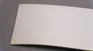 Second back side view of PVC conveyor belt showing fabric bottom material in white, 4.5mm thickness.