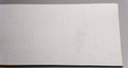 Bottom side view of PVC conveyor belt with 3mm thickness, white fabric bottom color, showing materials used.