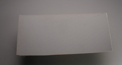  Front side view of PVC conveyor belt with 2.2mm thickness, grey snake skin top color.