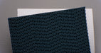 View showing both front and back sides of PVC conveyor belt with 4.5mm thickness, green rough top color, and white fabric bottom color.