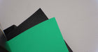 Polyurethane conveyor belt with 6 N/mm strength, green top, black bottom, and 0.5mm thickness