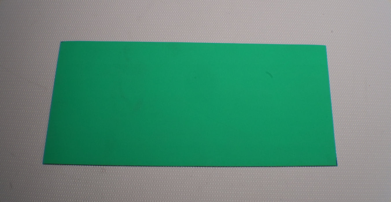 Green polyester top view of the polyurethane PU belt, 0.5mm thickness