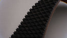 Brown bottom view of rubber 2-layer conveyor belt.