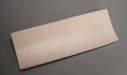  Front view of rubber conveyor belt with smooth white surface, 1/4 inch thickness, durometer 60, tensile strength of 700 psi, and elongation of 300%.