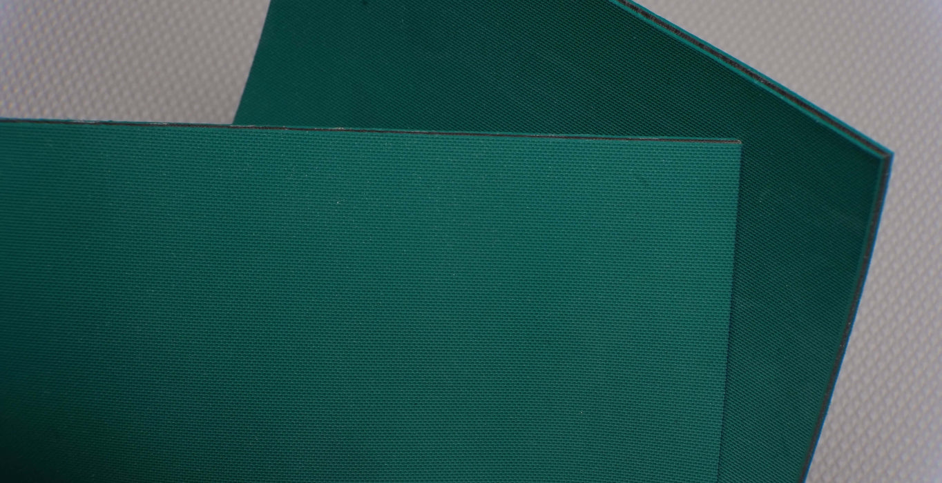Nylon fabric of synthetic elastomer conveyor belt in green color