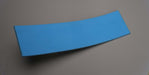 Top view of NC nylon conveyor belt with diamond surfacing, 4mm thickness, blue color, 1 layer, 1% elongation at 3.8 N/mm.
