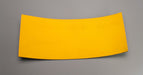 Side view of nylon conveyor belt featuring yellow diamond surfacing, 2mm thickness.
