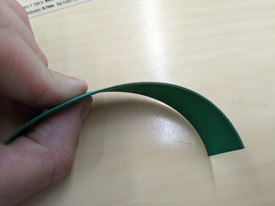 Side view of nylon core conveyor belt