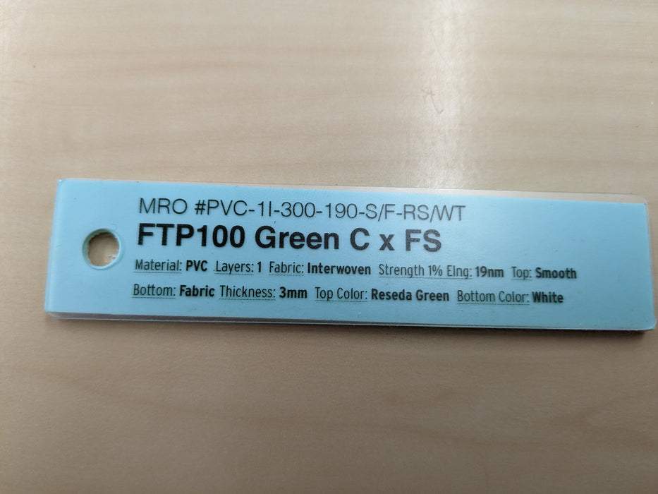 White fabric bottom of PVC conveyor belt.