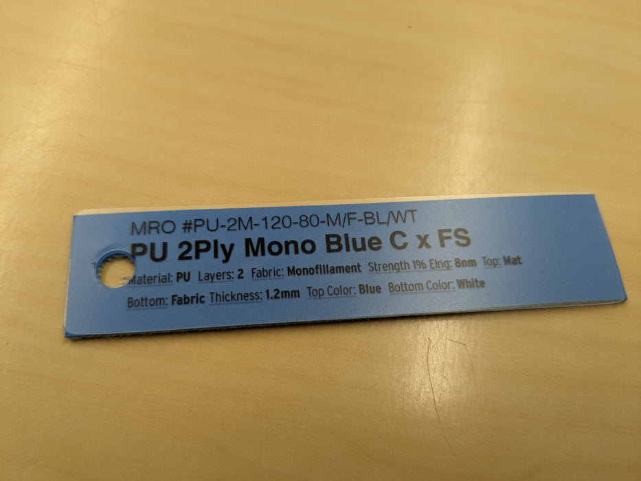 PU 2Ply Mono Blue C x FS